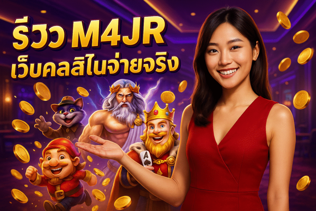 รีวิว M4JR เว็บคาสิโนจ่ายจริง